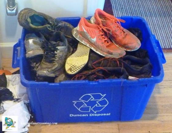 Run Woodstock - Rescued Shoes - before cleanup