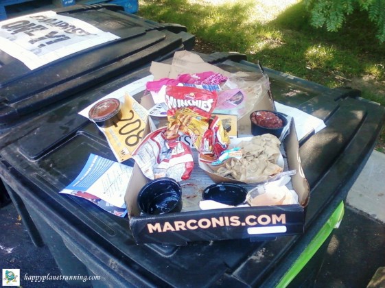 Oberun - non-compostables found in pizza boxes