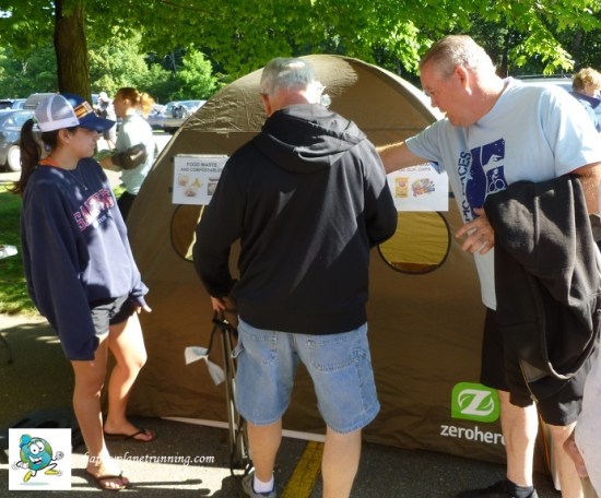 Tri Goddess 2017 - Volunteer assisting participants with tent