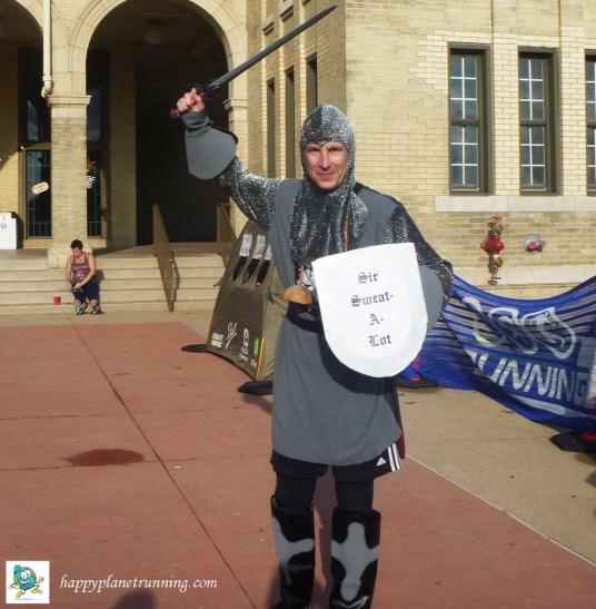 Red Carpet Run - Sir Sweat-a-Lot costume