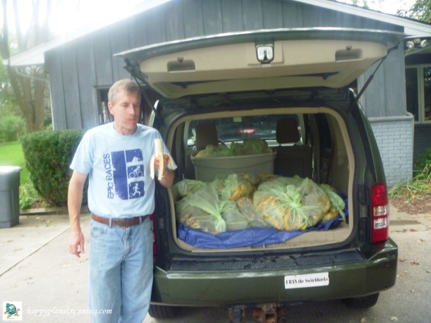 Composting Bananas - entire load
