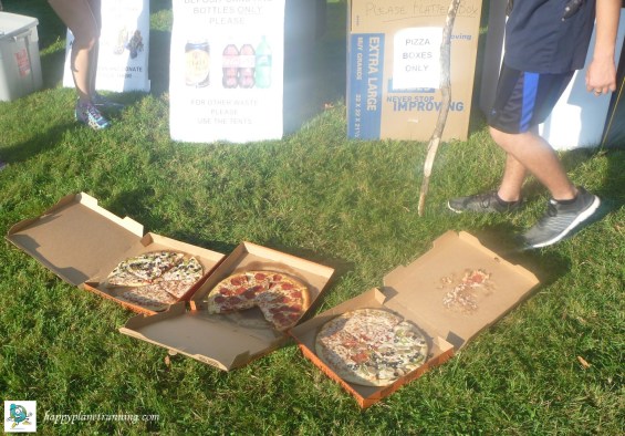 DWD Hell 2017 - Lots of uneaten wasted pizza