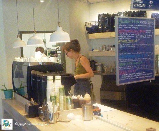 That Early Bird coffee shop - compostable cups