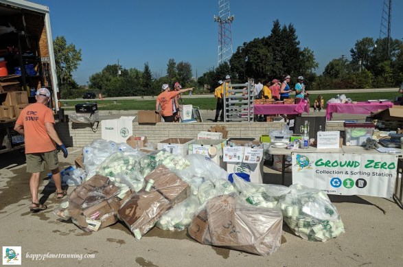 Detroit Womens Half 2018 - Aid stations bag dropoff
