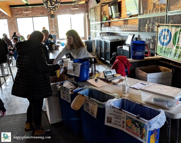 Hot Cocoa Classic 2018 - Helping runners at waste station