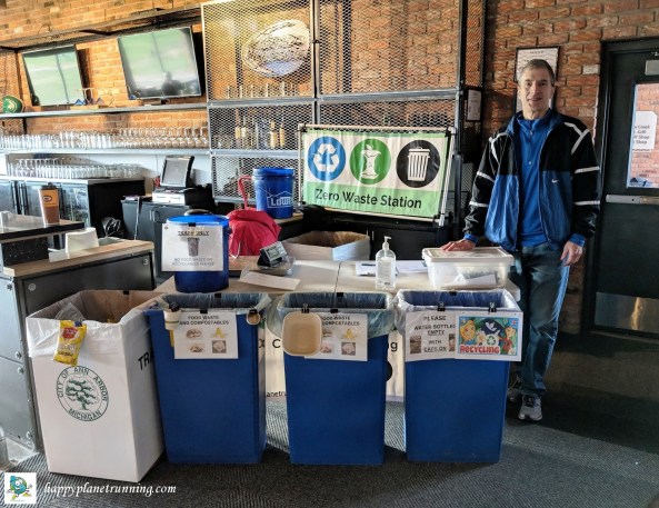 Hot Cocoa Classic 2018 - Inside waste station by exit