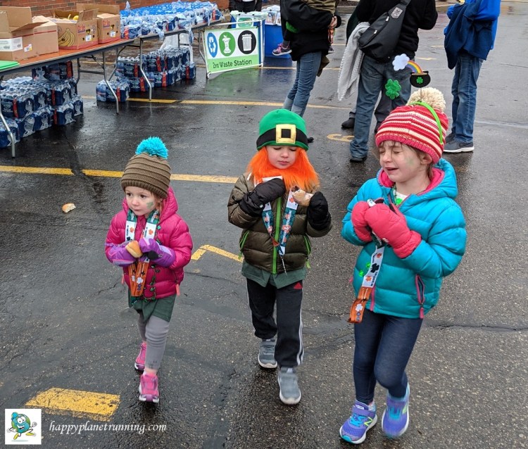 Shamrocks and Shenanigans 2019 - Kids after food table