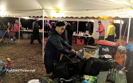 Potawatomi Trail 2019 - Base camp before 50 mile start