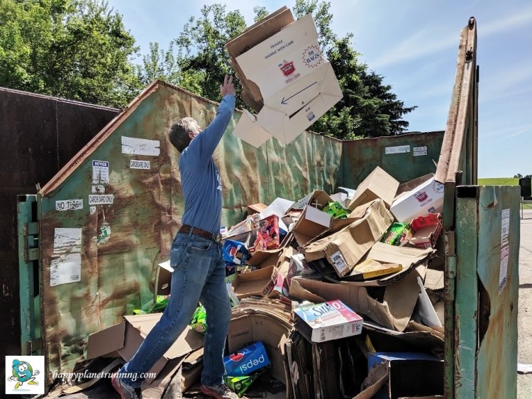 Oberun Ypsi 2019 - Me at WWRA tossing cardboard