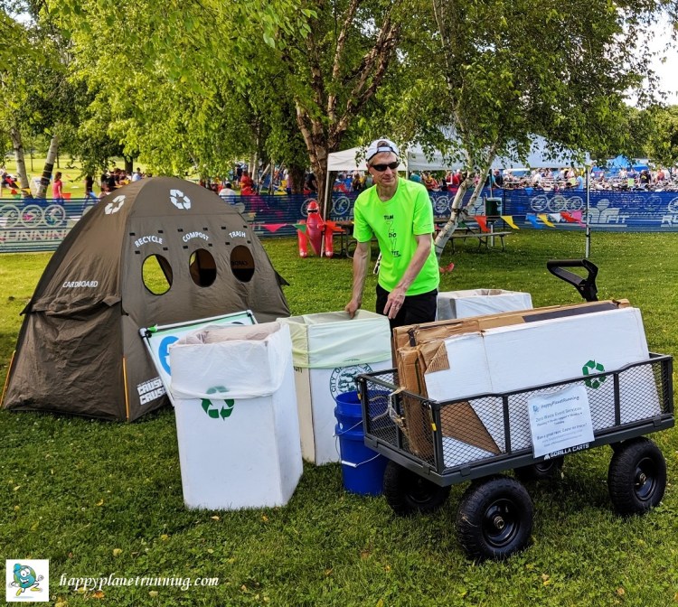 Triceratops Tri 2019 - Me setting up a station