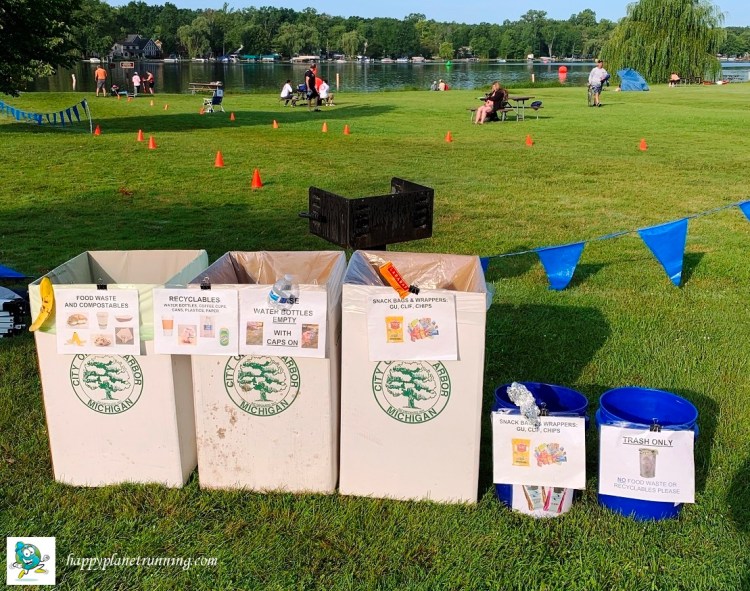 Ann Arbor Triathlon 2019 - Zero Waste station