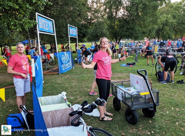 T-Rex Tri 2019 - Robin in transition area