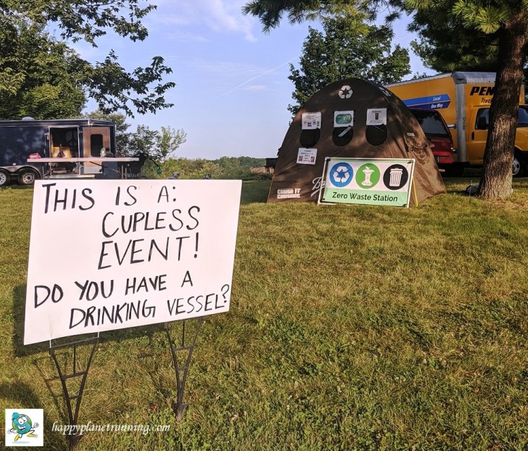 The Legend 2019 - Cupless event sign with tent in background
